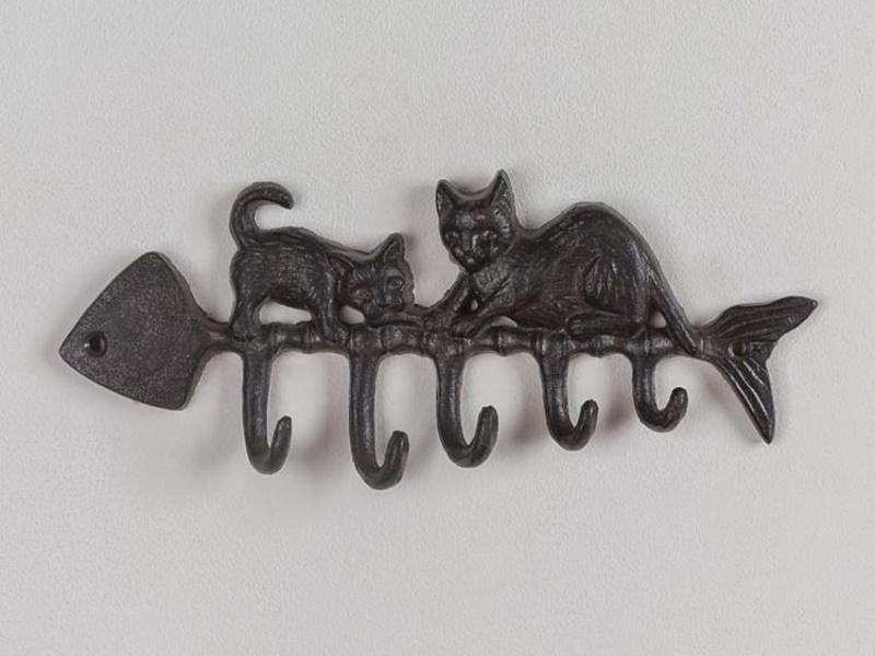 Настенная вешалка Metal Coat Hooks With Cats